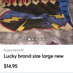 Lucky Brand Cream Graphic Tee